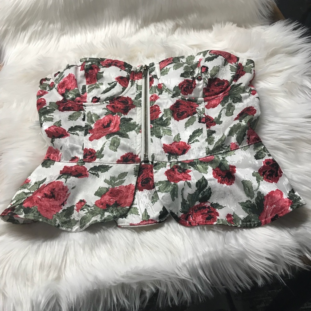 Lush bustier top